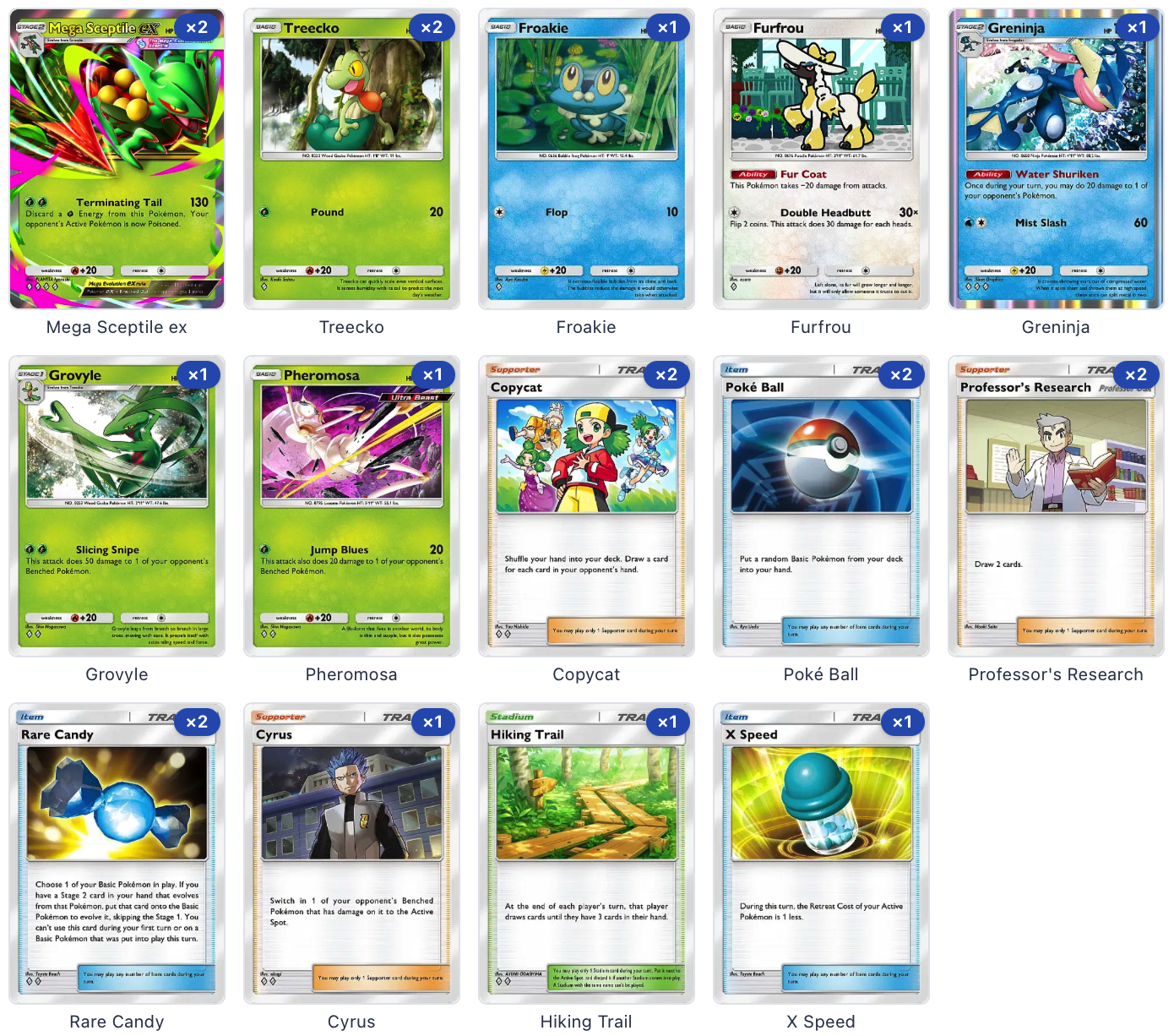Credit: Nifaas 2nd place finish at MetaBreaker - BreakTheMeta Night PopUp Mega Sceptile with Greninja